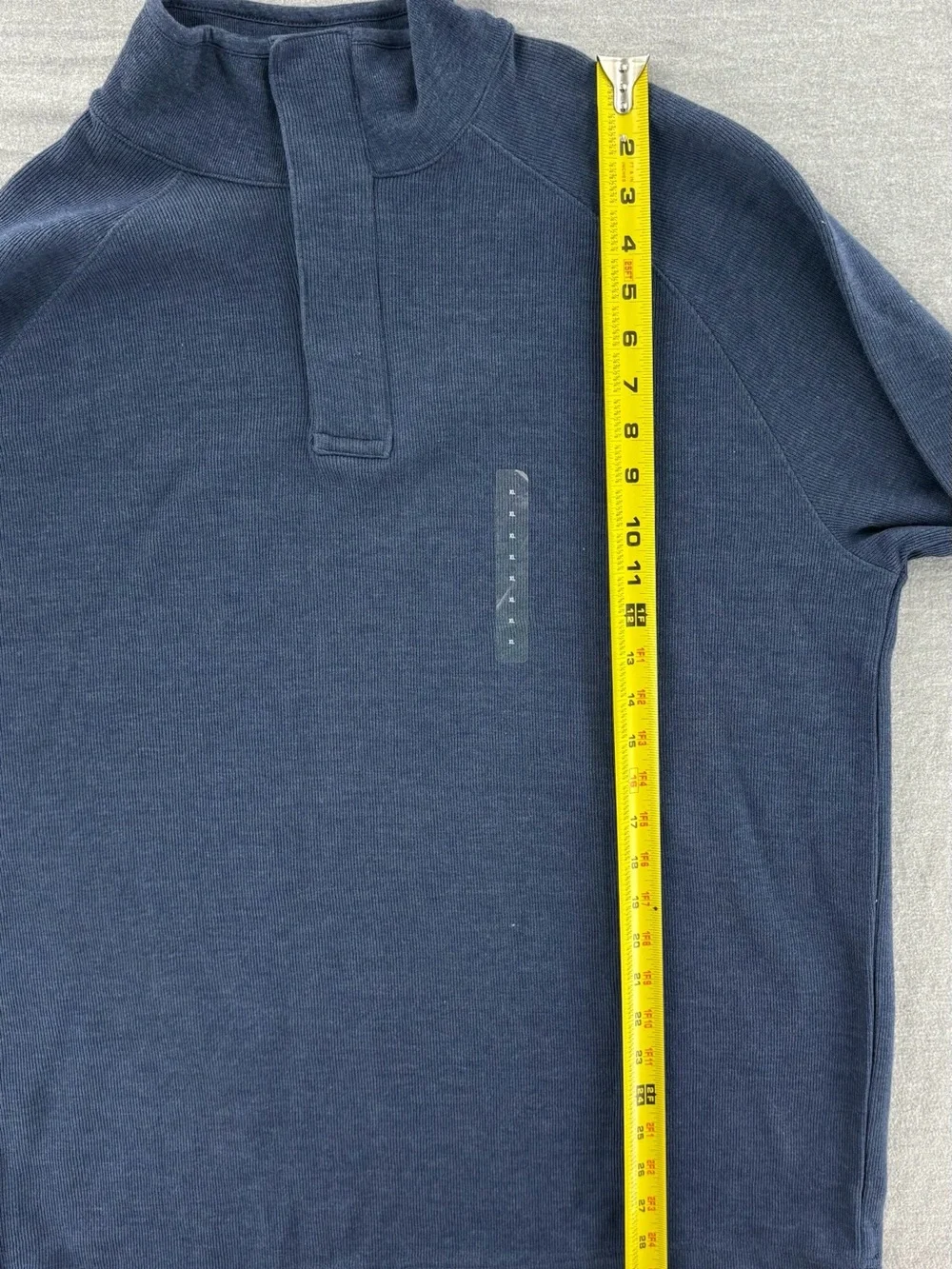 GAP Men's Navy Half-Placket Pullover Sweatshirt